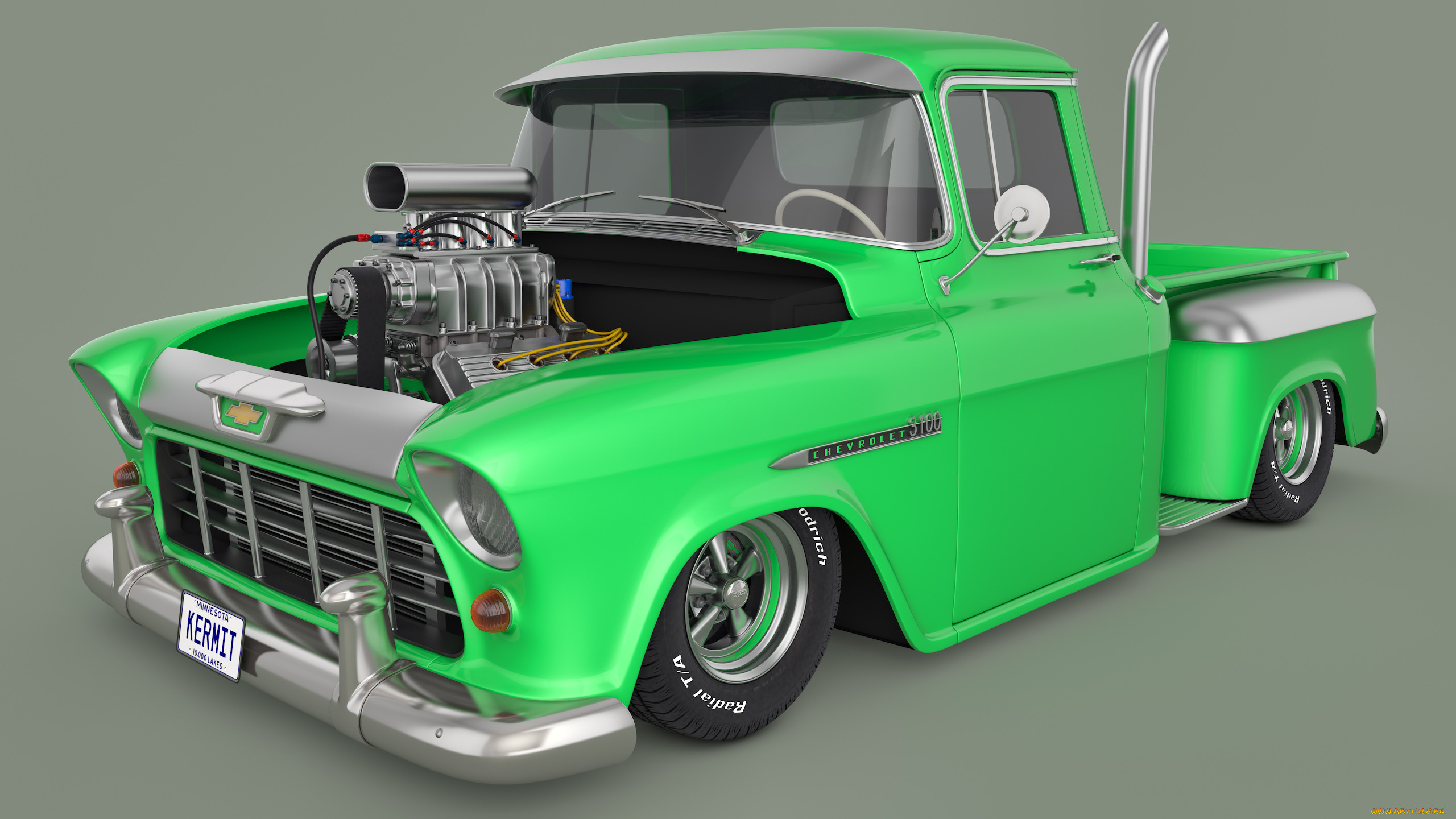 , 3, chevrolet, 1955, 3100, pickup